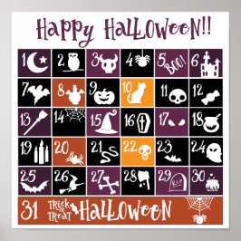 Halloween Adventkalender  Poster