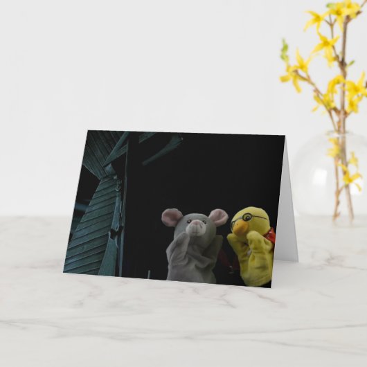 Halloween Adventure-kaart Kaart (Gele Bloem)