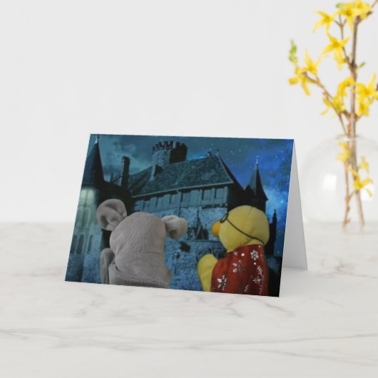 Halloween Adventure-kaart Kaart (Gele Bloem)