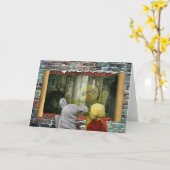 Halloween Adventure. Wenskaart Kaart (Gele Bloem)