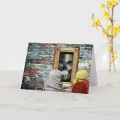 Halloween Adventure. Wenskaart Kaart (Gele Bloem)