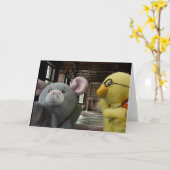 Halloween Adventure. Wenskaart Kaart (Gele Bloem)