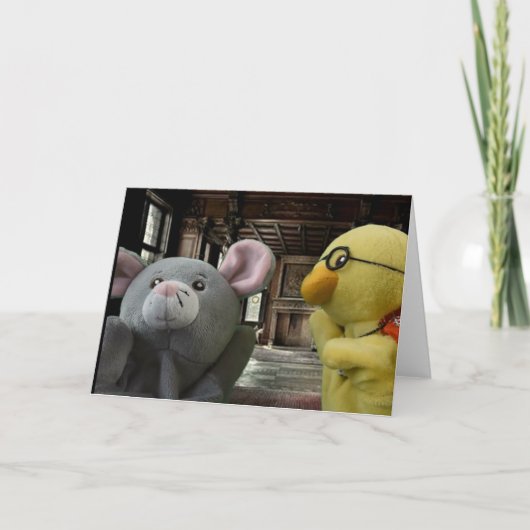 Halloween Adventure. Wenskaart Kaart (Voorkant)