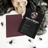 Halloween Advies en Wensen Bruiloftsspel Kaart