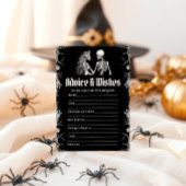 Halloween Advies en Wensen Bruiloftsspel Kaart