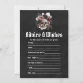 Halloween Advies en Wensen Bruiloftsspel Kaart (Voorkant)