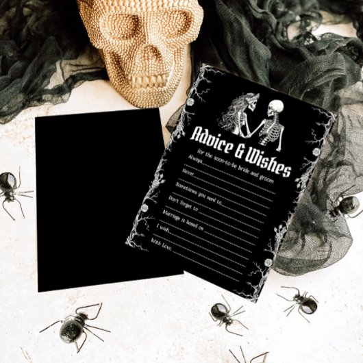 Halloween advies en wensen Vrijgezellenfeest spel Kaart