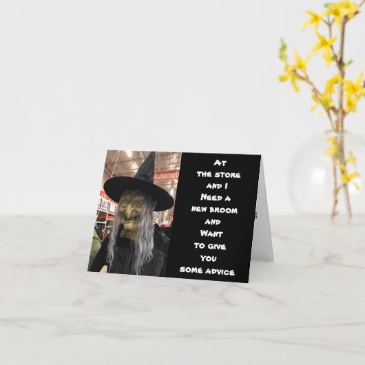 *** HALLOWEEN ADVIES VAN EEN HEKS? *** KAART (Gele Bloem)