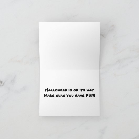 *** HALLOWEEN ADVIES VAN EEN HEKS? *** KAART (Binnen)