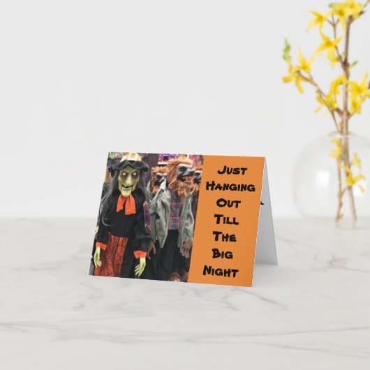 ***HALLOWEEN ADVIES VOOR U*** KAART (Gele Bloem)