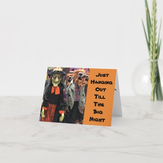 ***HALLOWEEN ADVIES VOOR U*** KAART (Voorkant)