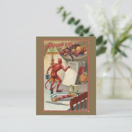  Halloween afbeelding grappig Briefkaart (Staand voorkant)
