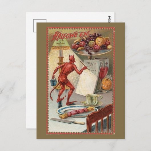  Halloween afbeelding grappig Briefkaart (Voorkant / Achterkant)