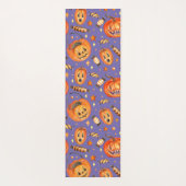 Halloween afbeelding met pompoen en snoepvleermuis yogamat (Achterkant)