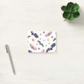 Halloween afbeelding met vleermuizen en sterren post-it® notes (Kantoor)
