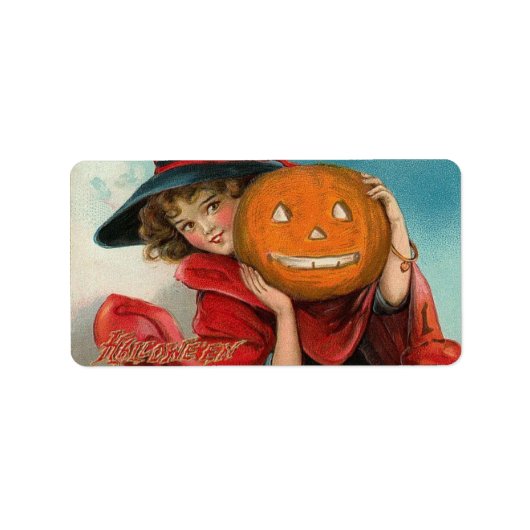  Halloween Afbeelding op een verzendlabel Etiket (Voorkant)