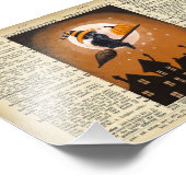  Halloween-Afbeelding op  woordenboekpagina Foto Afdruk (Hoek)