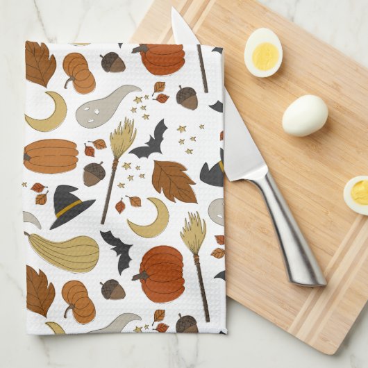 halloween afbeelding van keukenhanddoek (Quarter Fold)