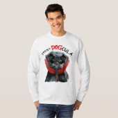 Halloween Affenpinscher Grappige Vampier Hond T-shirt (Voorkant volledig)