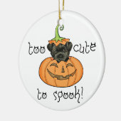 Halloween Affenpinscher Keramisch Ornament (Links)