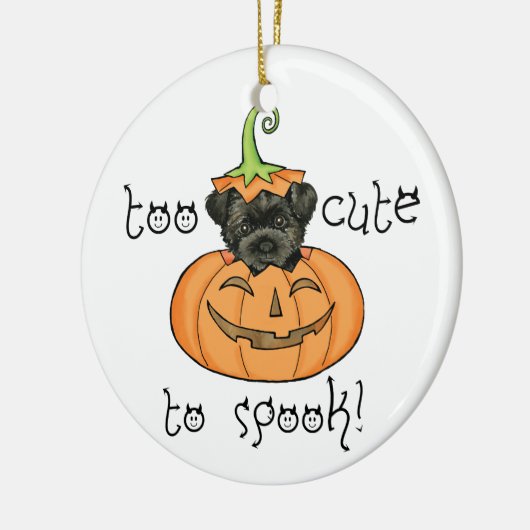 Halloween Affenpinscher Keramisch Ornament (Links)
