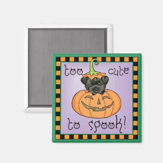 Halloween Affenpinscher Magneet (Voorkant / Achterkant)