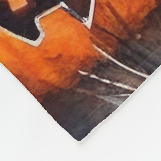 Halloween affenpinscher met pompoenen eng fleece deken (Hoek)