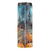 Halloween affenpinscher met pompoenen eng thermosbeker (Achterkant)