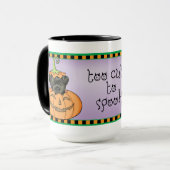 Halloween Affenpinscher Mok (Voorkant links)