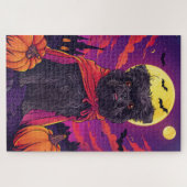 Halloween Affenpinscher Vampire Pumpkins eng Legpuzzel (Horizontaal)