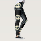 Halloween afschuwelijke schedel leggings (Rechts)