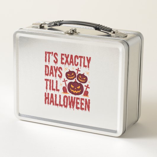 Halloween Aftelling Pompoen Kerkhof Horror Typo (Voorkant)