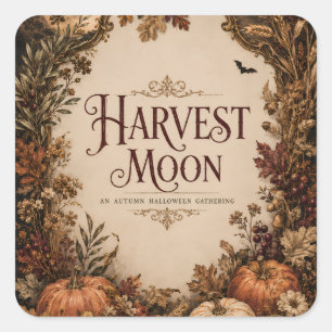 Halloween After Dark, Kaarslichtfeest met Sfeer Vierkante Sticker