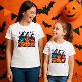 Halloween AI Spinnen en pompoenen Kinderen - Kinder Shirts