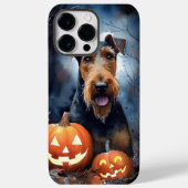 Halloween Airedale met pompoenen eng Case-Mate iPhone Case (Achterkant)