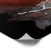 Halloween Airedale met pompoenen eng Poster (Hoek)