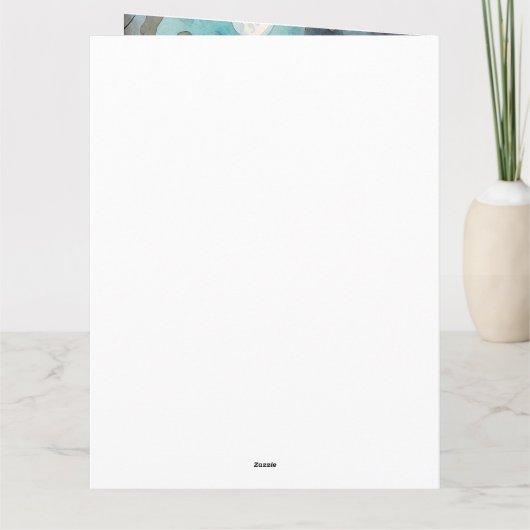 Halloween Akita met pompoenen eng Kaart (Achterkant)