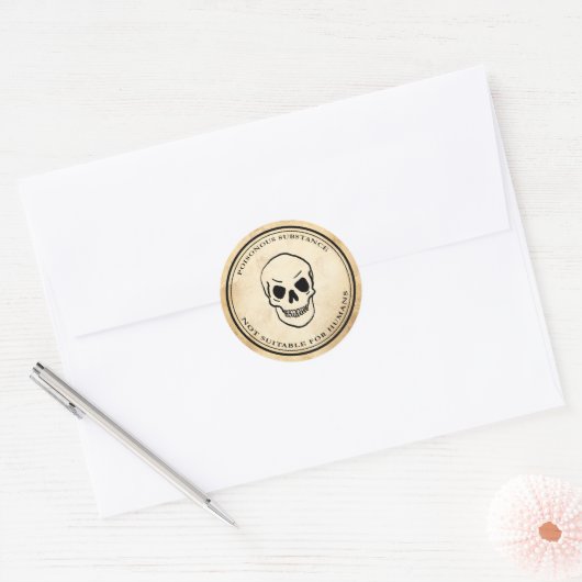 Halloween  alchemie gif schedel label (Envelop)