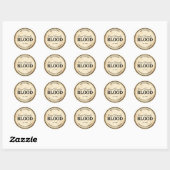 Halloween  alchemie vampier bloedlabel ronde sticker (Vel)