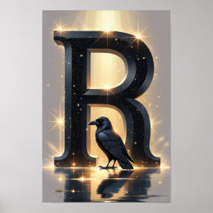 Halloween Alfabet Kids ABC Letter R Poster