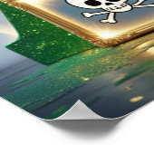 Halloween Alfabet Kinderen ABC Letter X Poster (Hoek)