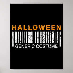 Halloween algemene kostuum grappig poster