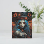 Halloween Alice Briefkaart (Staand voorkant)