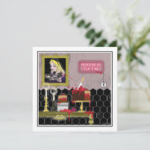 Halloween Alice in de wonderland thee tijd Kaart (Staand voorkant)