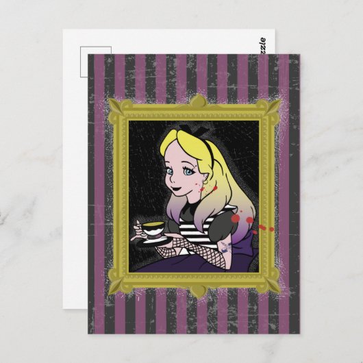 Halloween Alice in het wonderland teatime briefkaa Briefkaart (Voorkant / Achterkant)