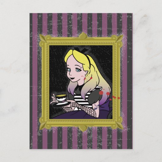Halloween Alice in het wonderland teatime briefkaa Briefkaart (Voorkant)