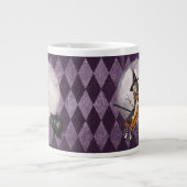 Halloween Alice in Wonderland Cheshire Cat Moon Grote Koffiekop (Voorkant)