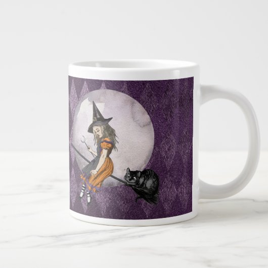 Halloween Alice in Wonderland Cheshire Cat Moon Grote Koffiekop (Rechts)