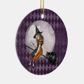 Halloween Alice in Wonderland Cheshire Cat Moon Keramisch Ornament (Rechts)