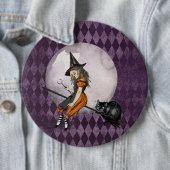 Halloween Alice in Wonderland Cheshire Cat Moon Ronde Button 6,0 Cm (In situ)